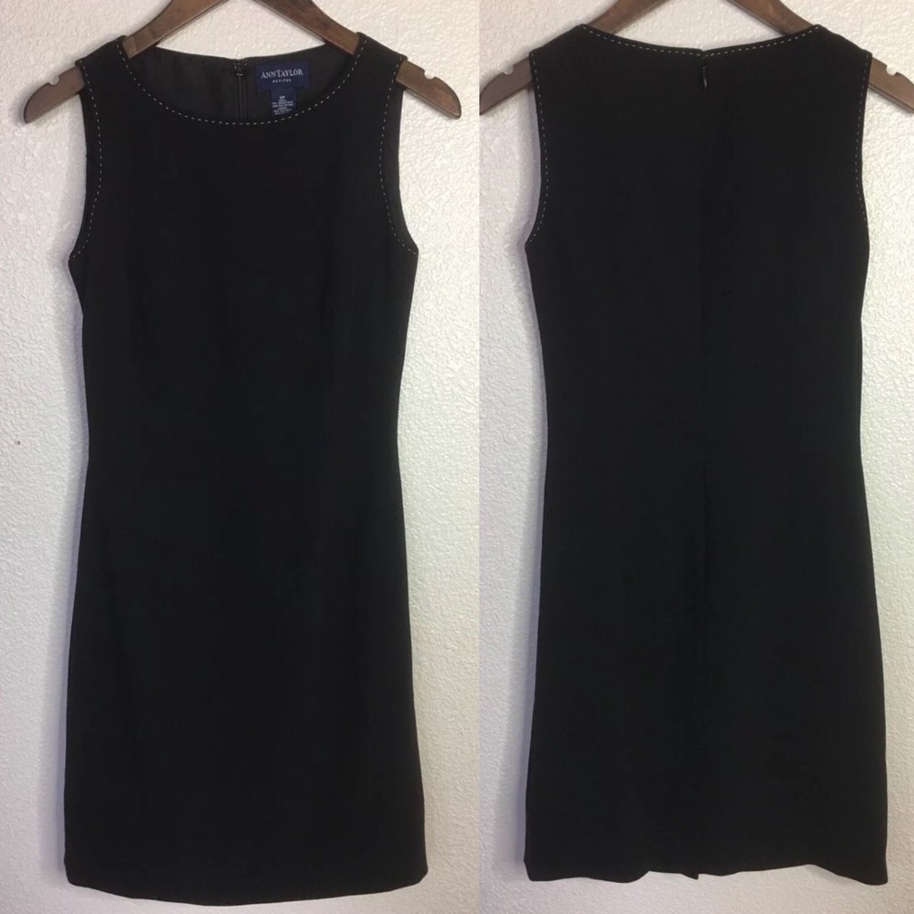 Ann Taylor Petites Black Sleeveless Dress Size 0P